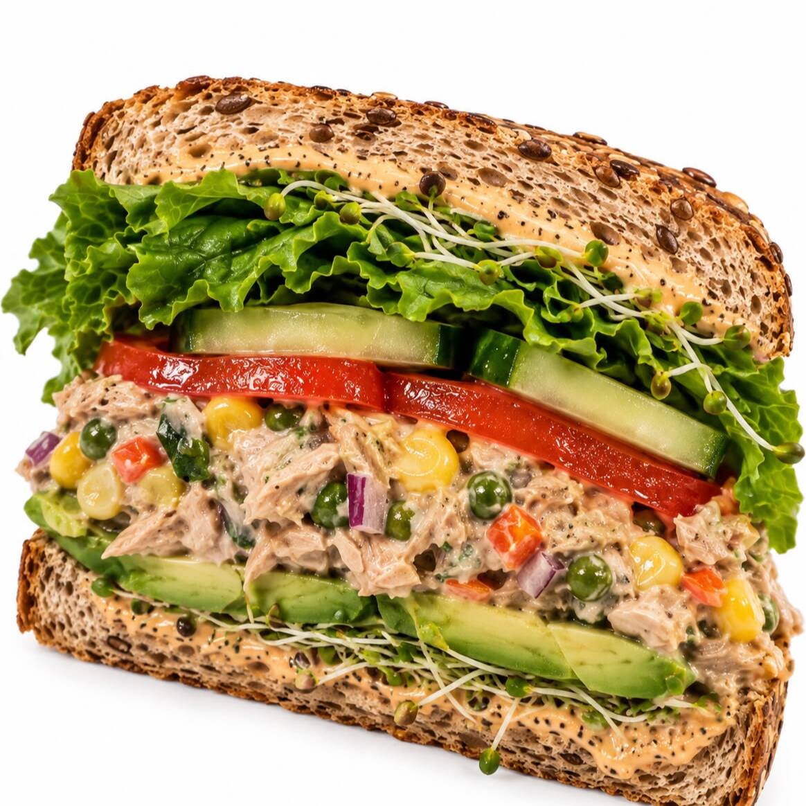 Sándwich de Atún con Vegetales