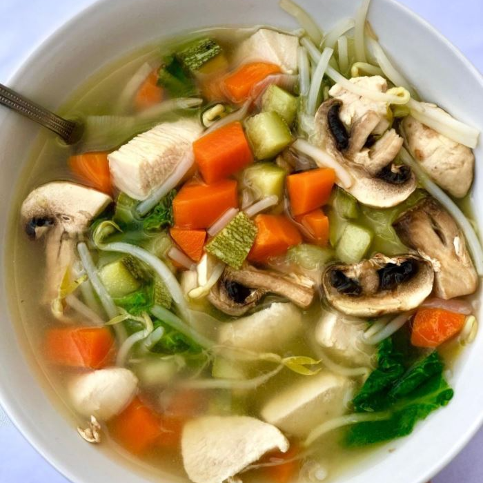 Sopa de Pollo con Vegetales