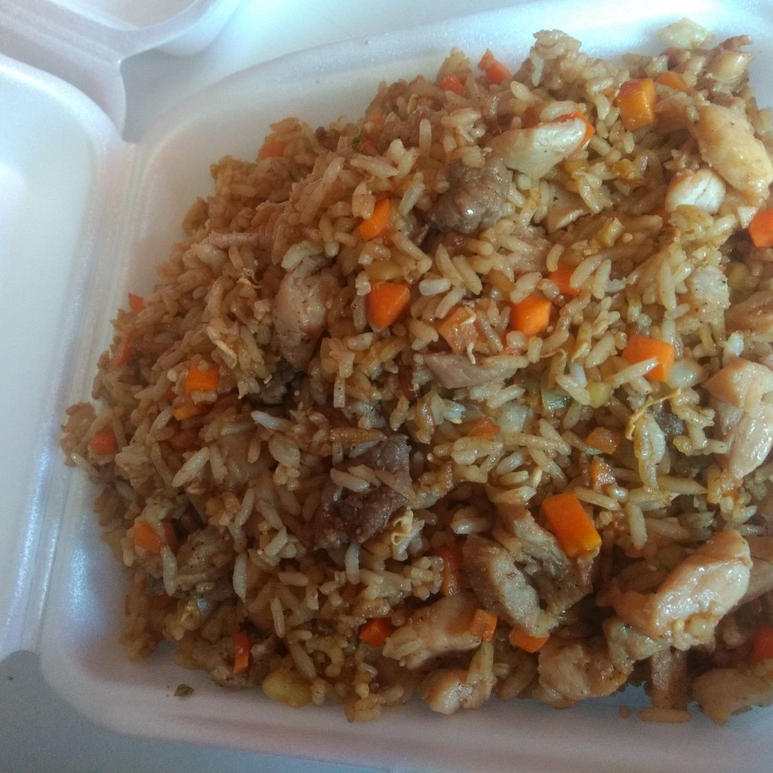 Arroz Frito con Verduras y Carnes