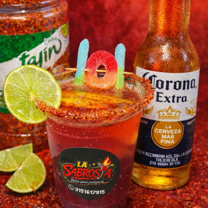 MICHELADA PICOSA CON CORONA