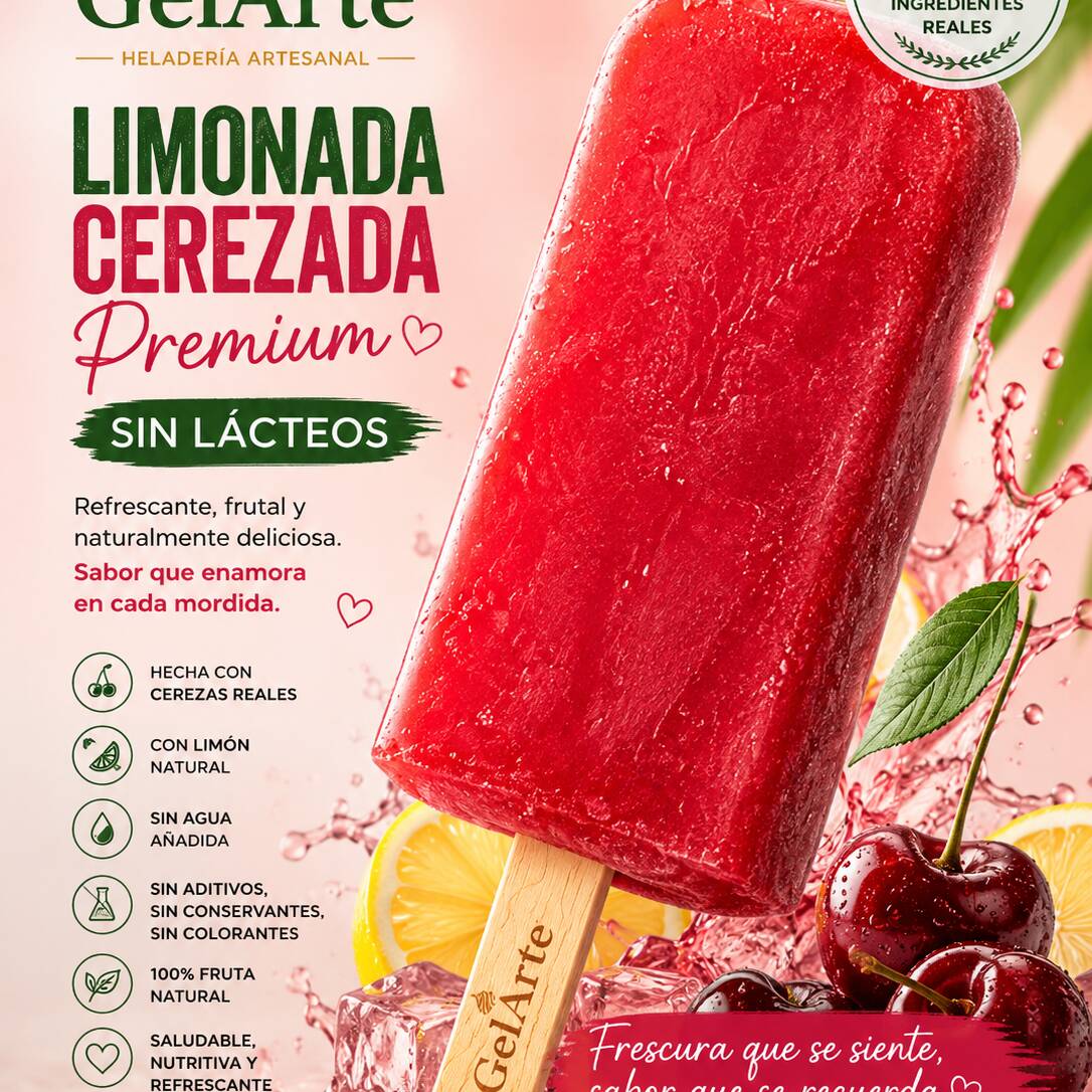 Paleta Limonada Cerezada Premium
