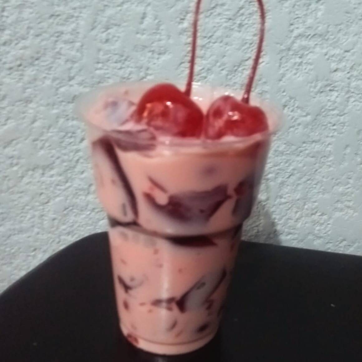 Cerezas con crema