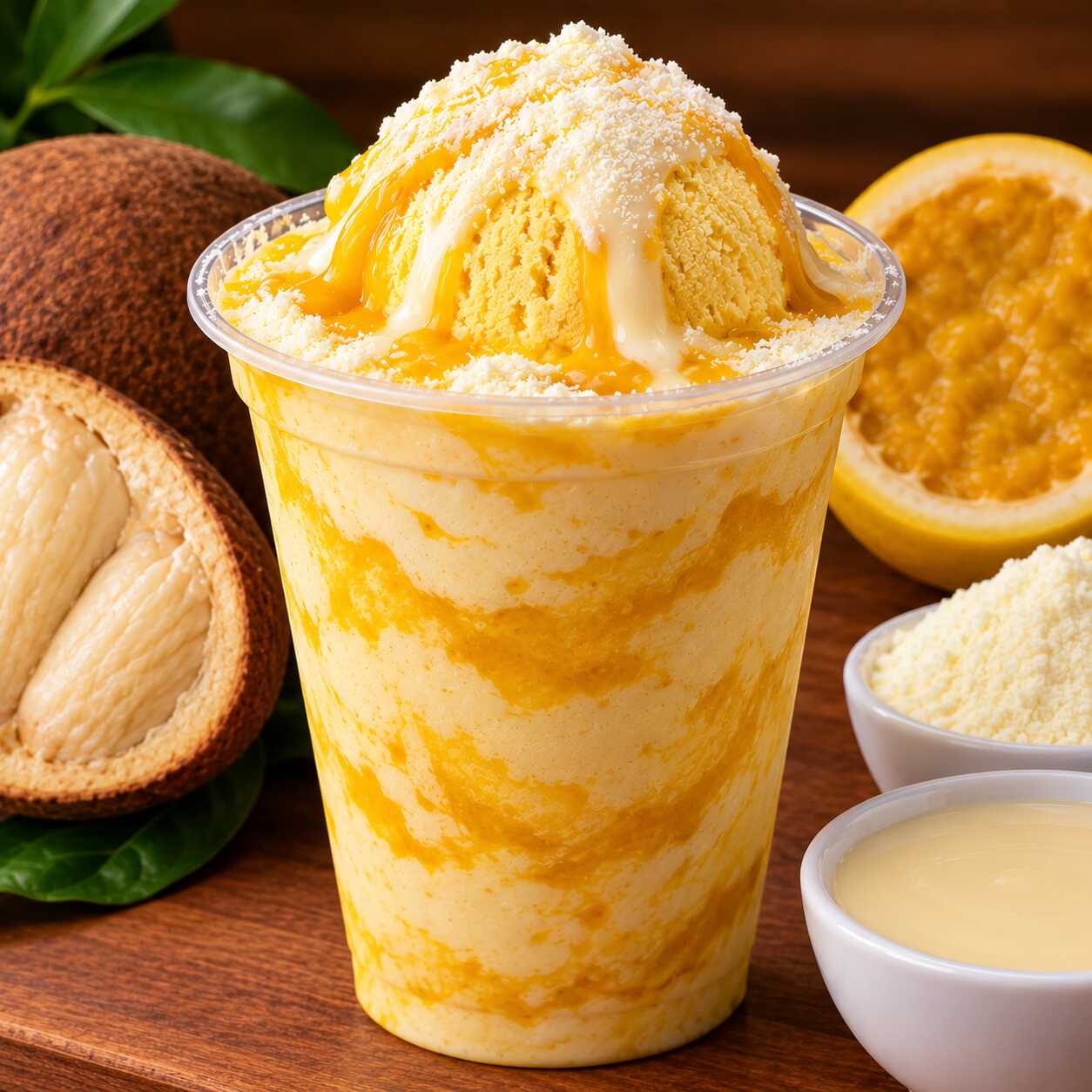 🔥 CUPUAÇU COM MARACUJÁ – 700ML
Uma combinação cremosa, refrescante e irresistível! Delicioso cupuaçu com maracujá, finalizado com Leite Moça e leite em pó para deixar cada colherada ainda mais cremosa e saborosa.
🥤 700ml bem caprichados
🍈 Cupuaçu + maracujá
🥛 Leite Moça + leite em pó
Perfeito para matar a vontade de uma sobremesa gelada e cheia de sabor!