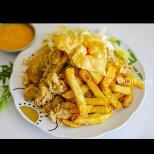 Chicharrón de Pollo + entrada