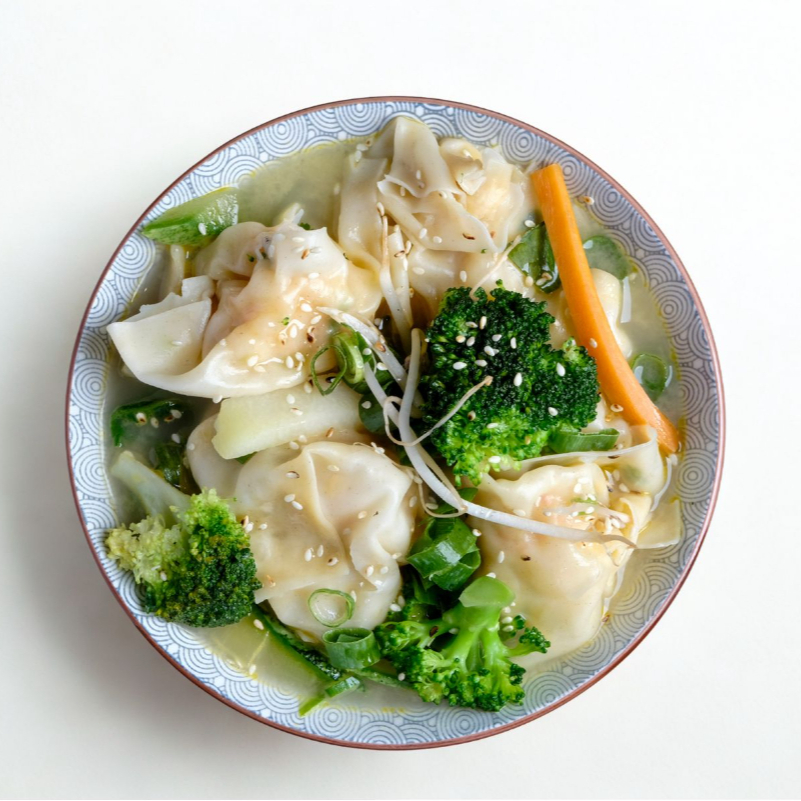 Sopa de Wantan de Pollo