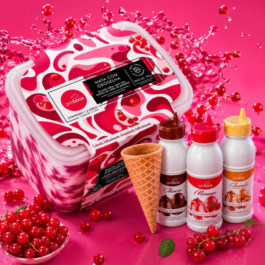 Escolha seu Pote Pop 1,5l e adicione uma cobertura a sua escolha entre as opções disponíveis. Complete com casquinha, cascão ou cestinha! Perfeito para compartilhar e curtir momentos deliciosos.