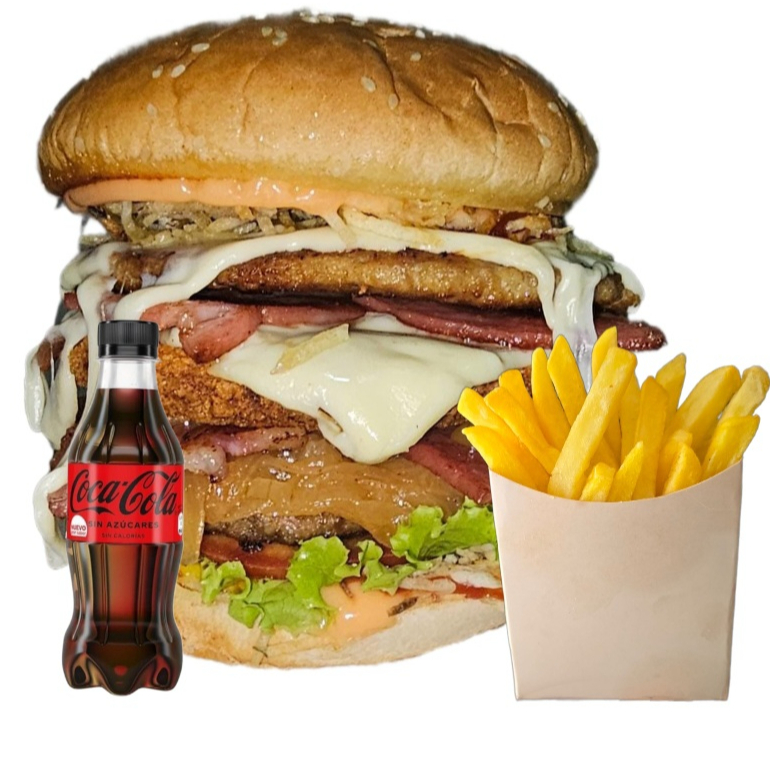 Combo De Hambuerguesa Triple Mixta