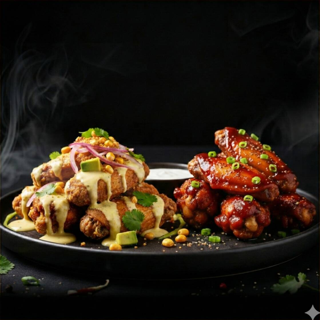 ALITAS MIXTAS : BBQ - ACEVICHADAS