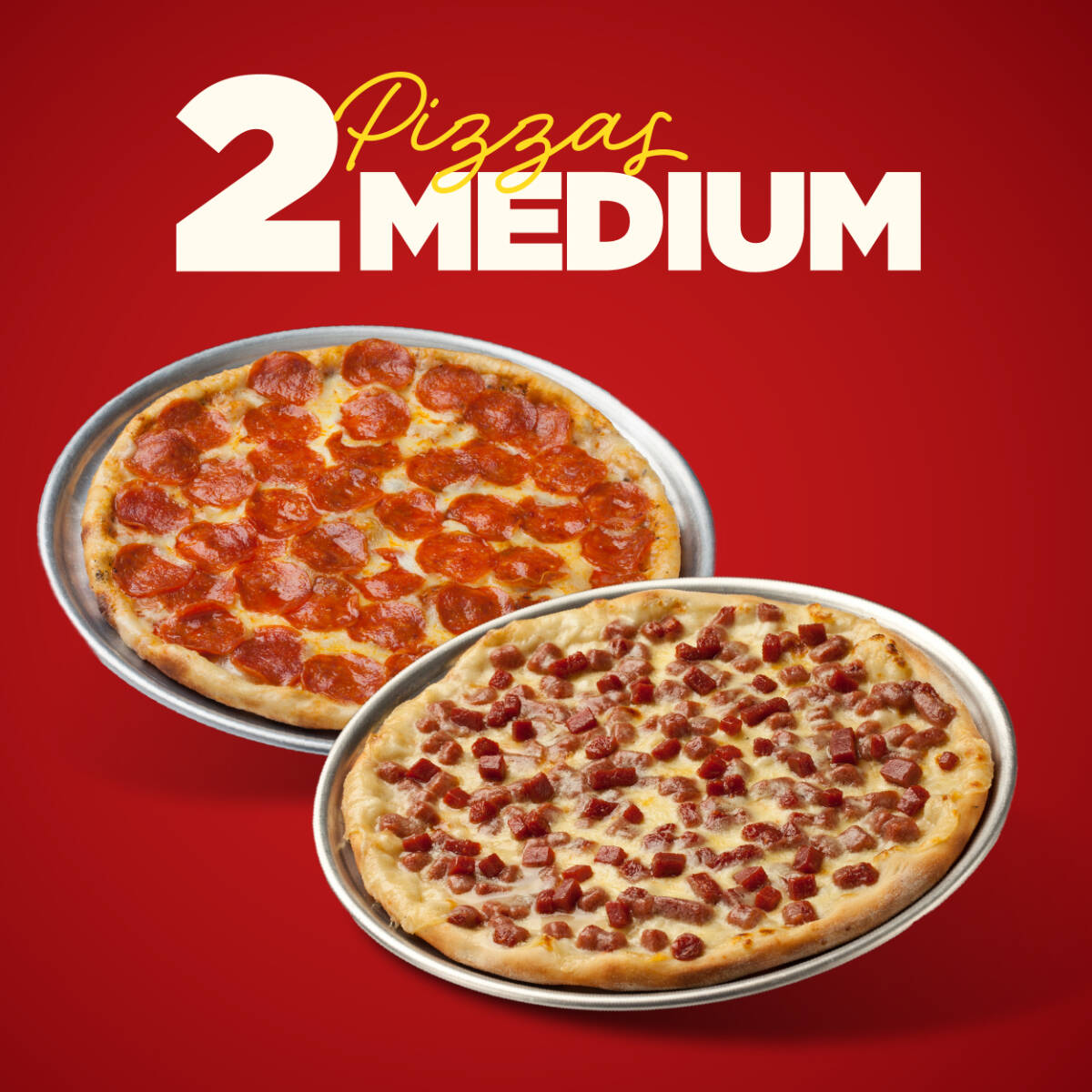 2 Pizzas Medium