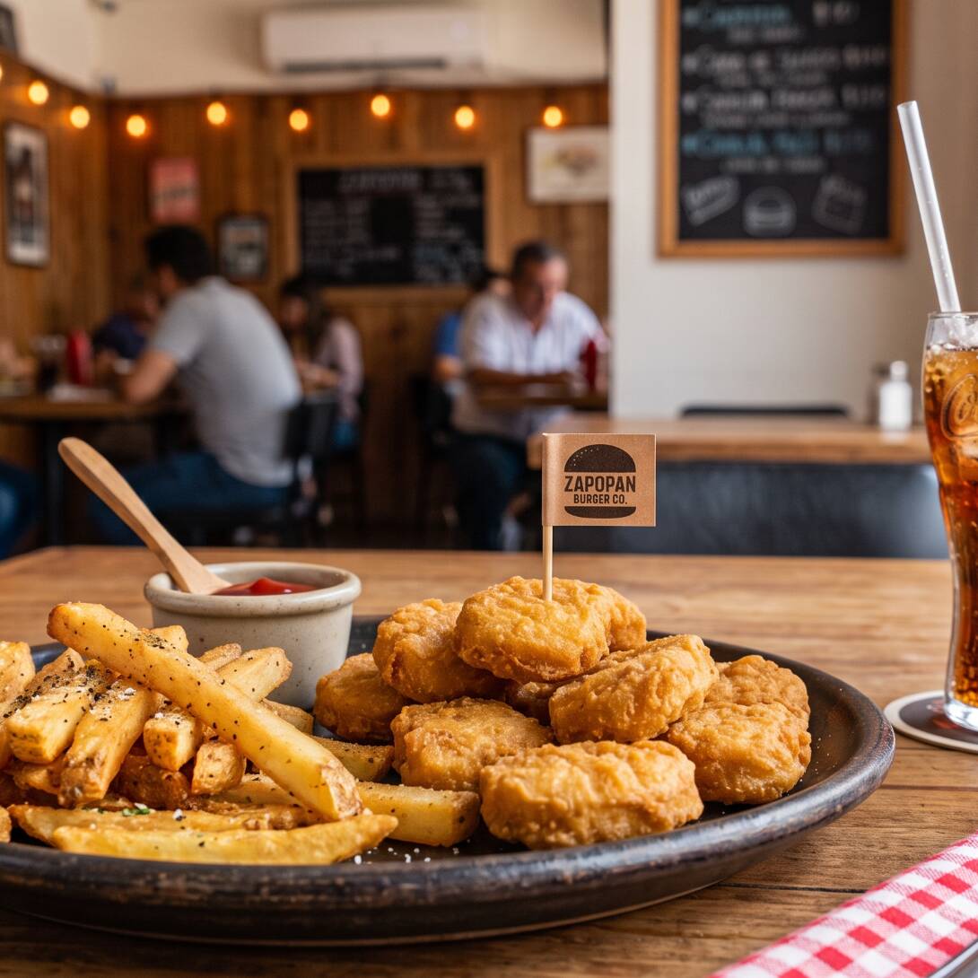 Paq 5 Nuggets de Pollo con Papas y Refresco