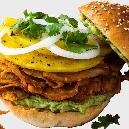 HAMBURGUESA DE PASTOR + REFRESCO 400 ML