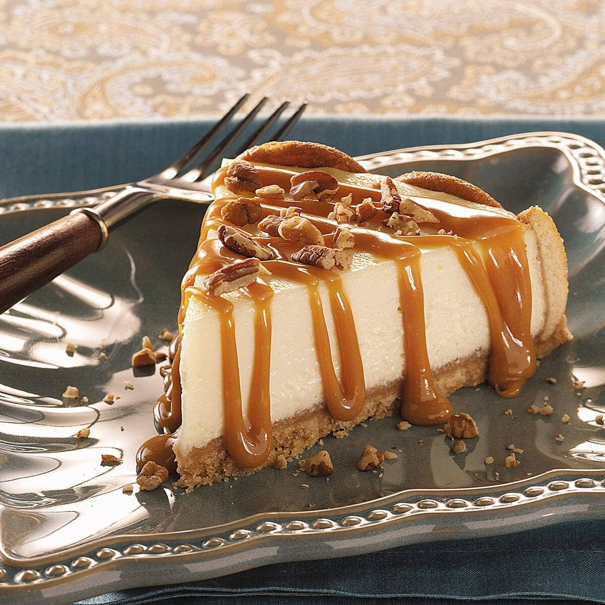 Cheesecake con Caramelo y Nuez