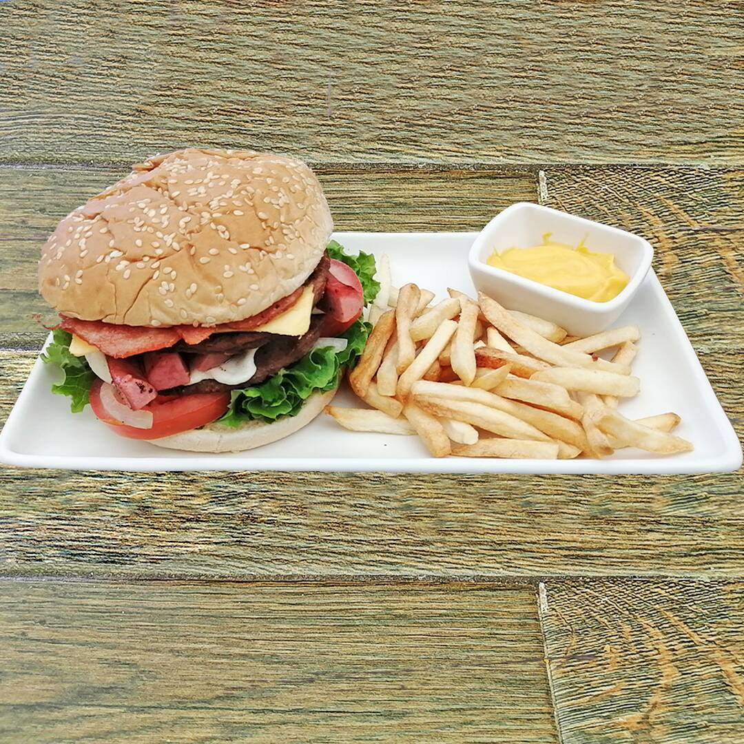 Hamburguesa Pixie con Papas