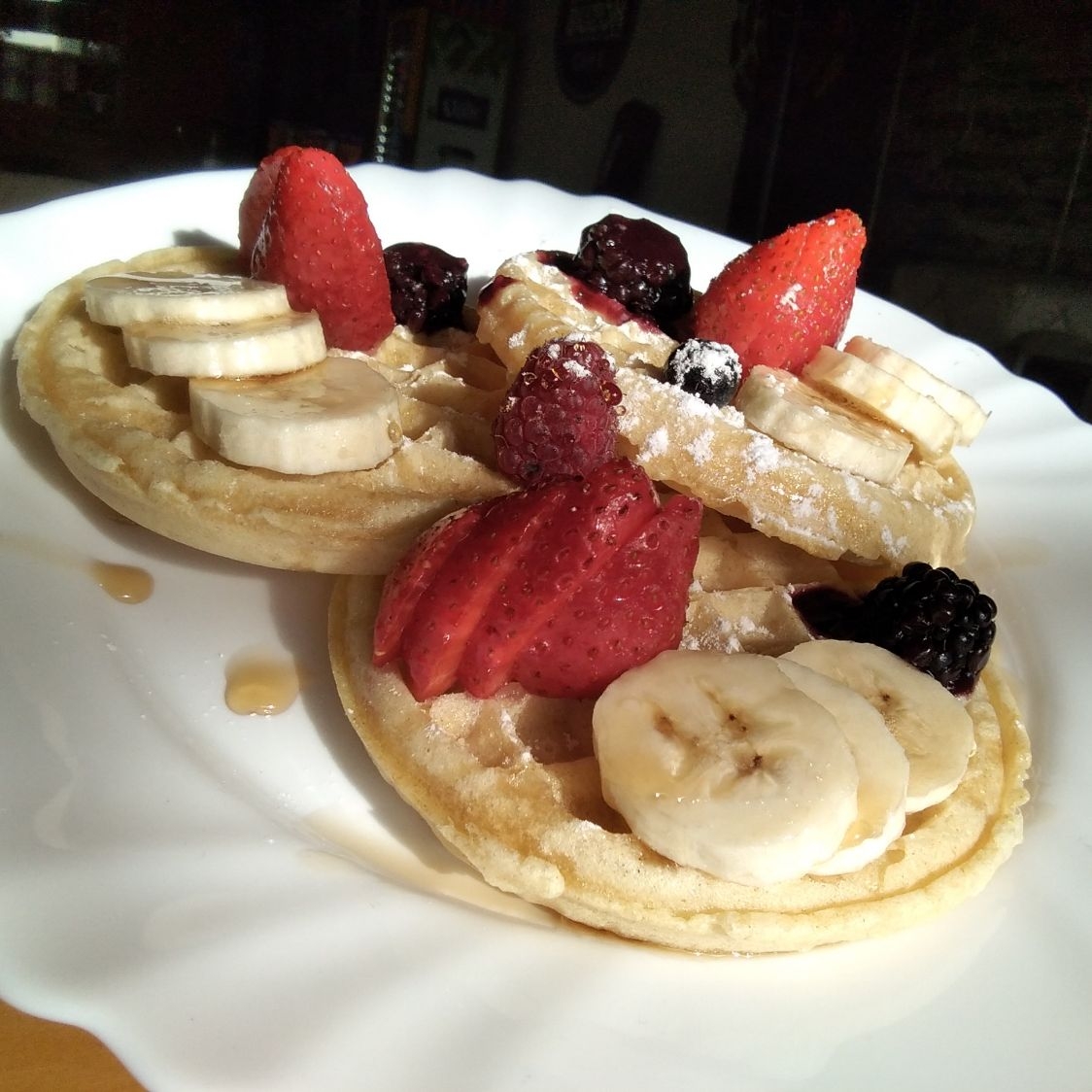 Desayuno De Waffles