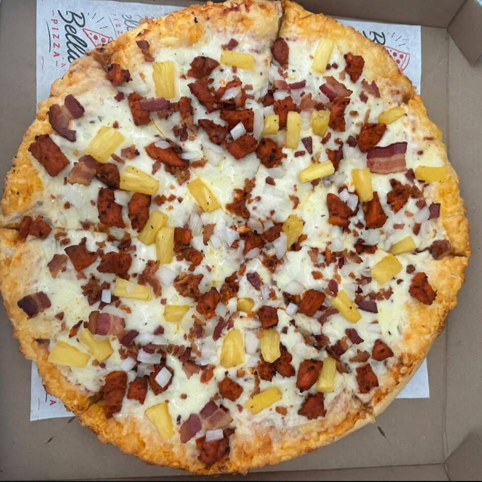 1 Pizza Mega, 6 Alitas, Nachos, Papas