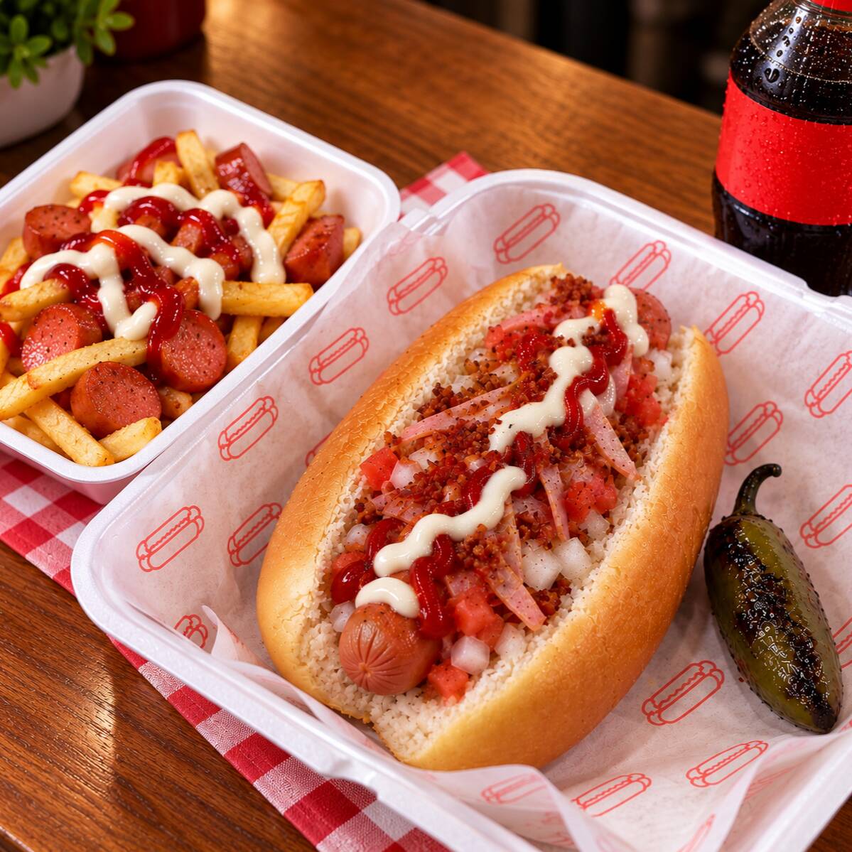 SALCHIPAPAS + HOT DOG CHIRRIS+ REFRESCO COMBO