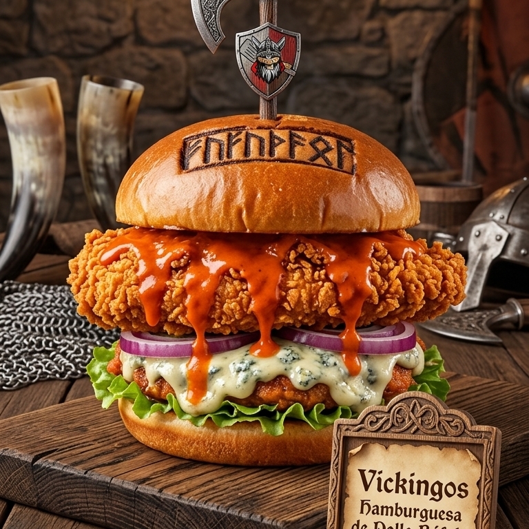 Vickinburguer pollo empanizado