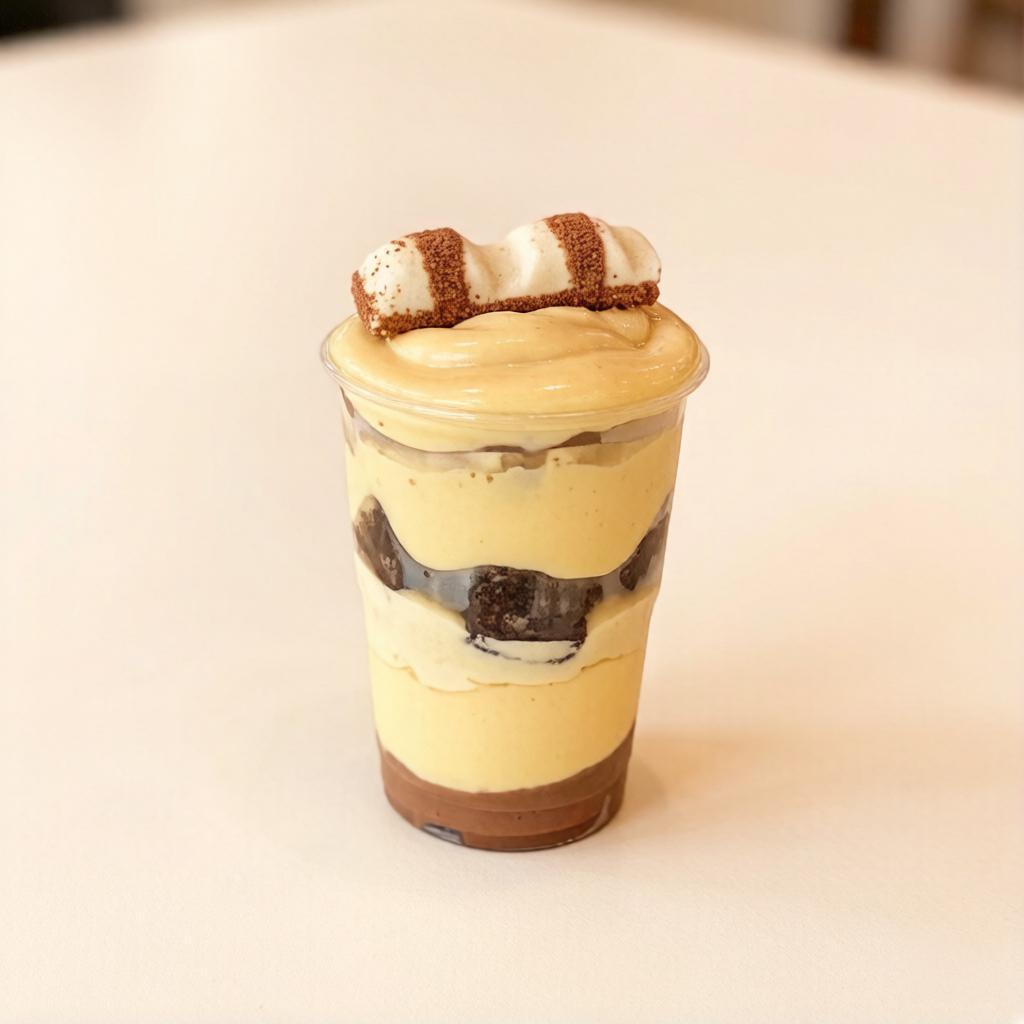 Camadas generosas de creme de Ninho, creme de Bueno, brownie macio e pedaços de Kinder Bueno. Cremoso, intenso e simplesmente irresistível a cada colherada (copo 250ml)