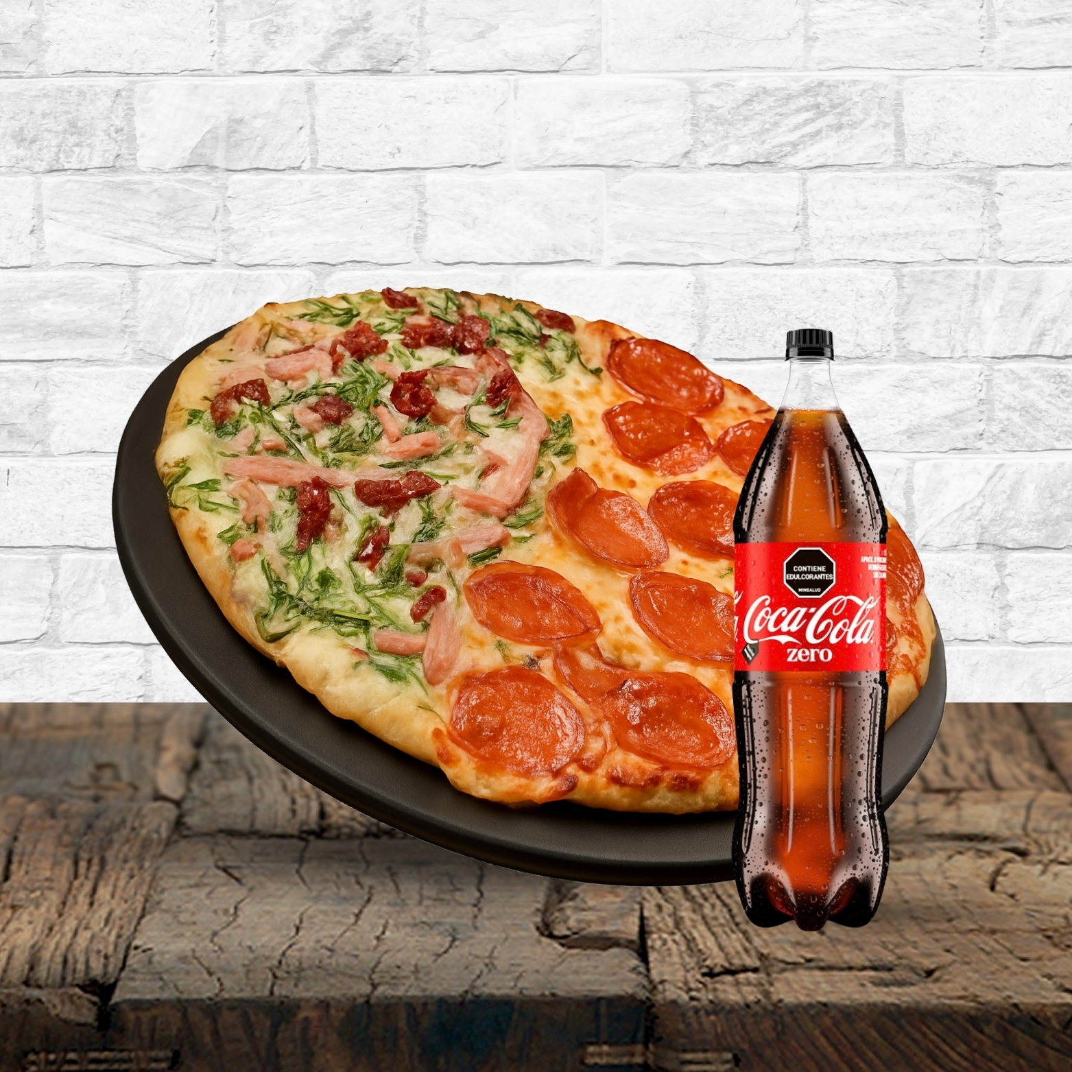 Combo Pizza familiar + bebida 1.5 Lts