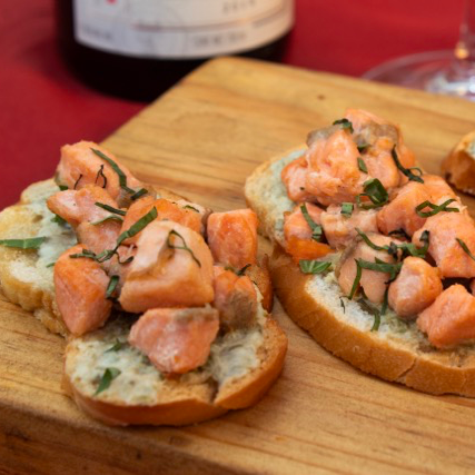 Bruschettas de Salmón