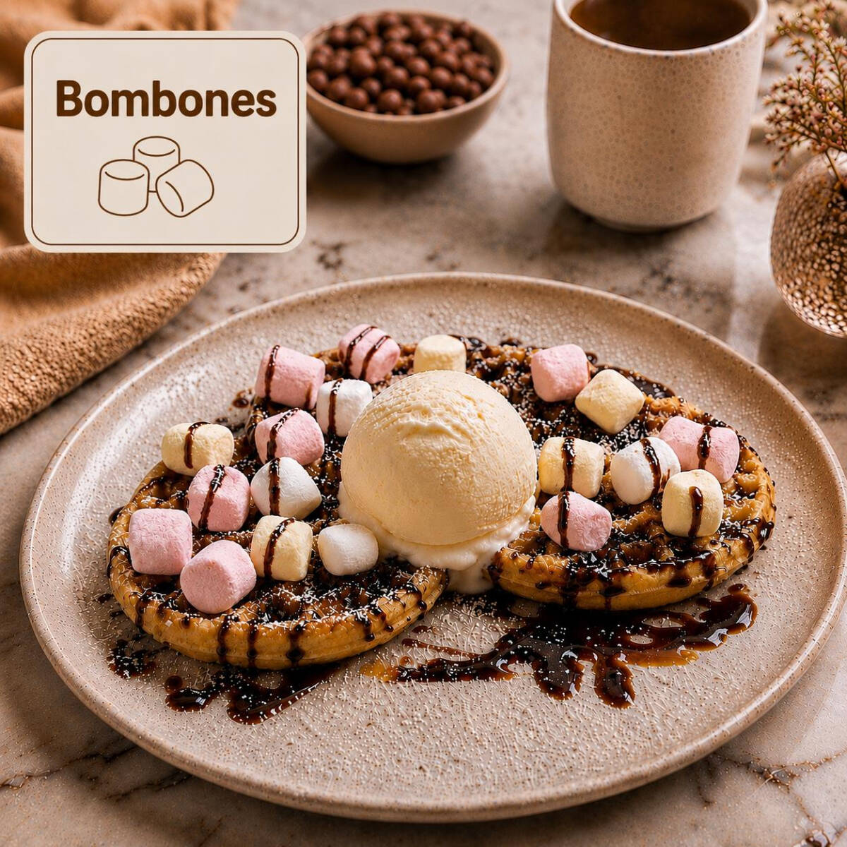 Waffle Bombones
