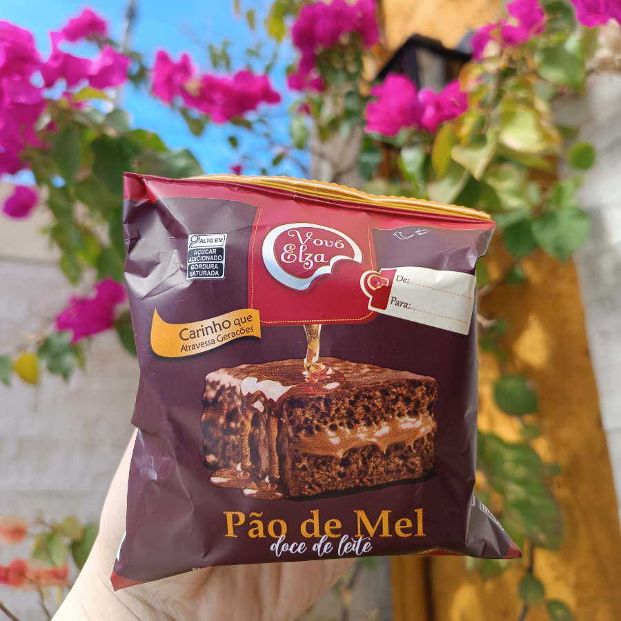 Pão de mel recheado com doce de leite 80g