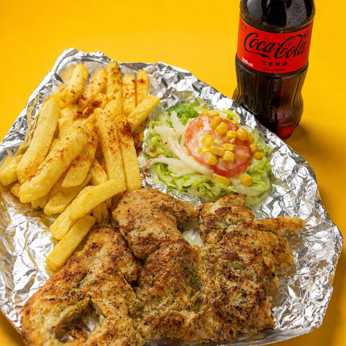 Filete de Pechuga asada + Gaseosa 250 ml
