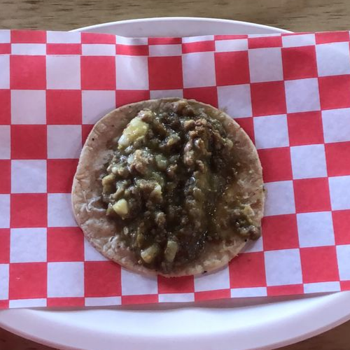 Taco de Picadillo Verde