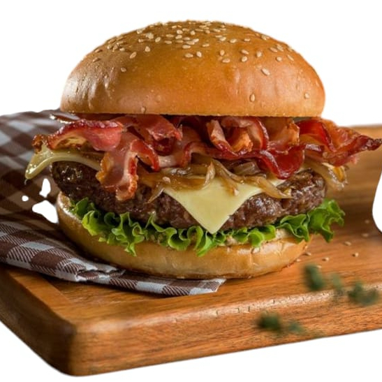 Hamburguesa Tocino Chipotle Cremoso