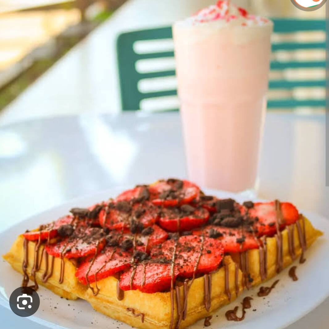 Waffles+ malteada vainilla
