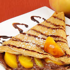 Crepa de Crema de Avellanas y Durazno