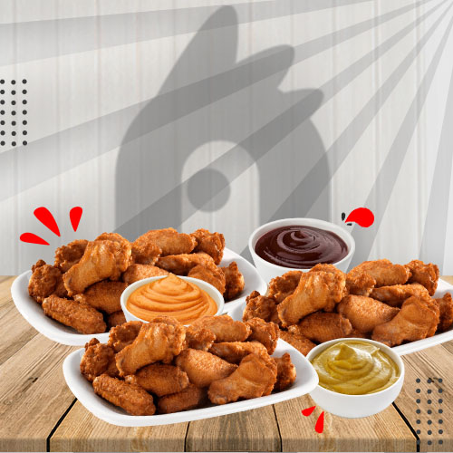 30 Alitas BBQ-BUFALO-MOSTAZA MIEL