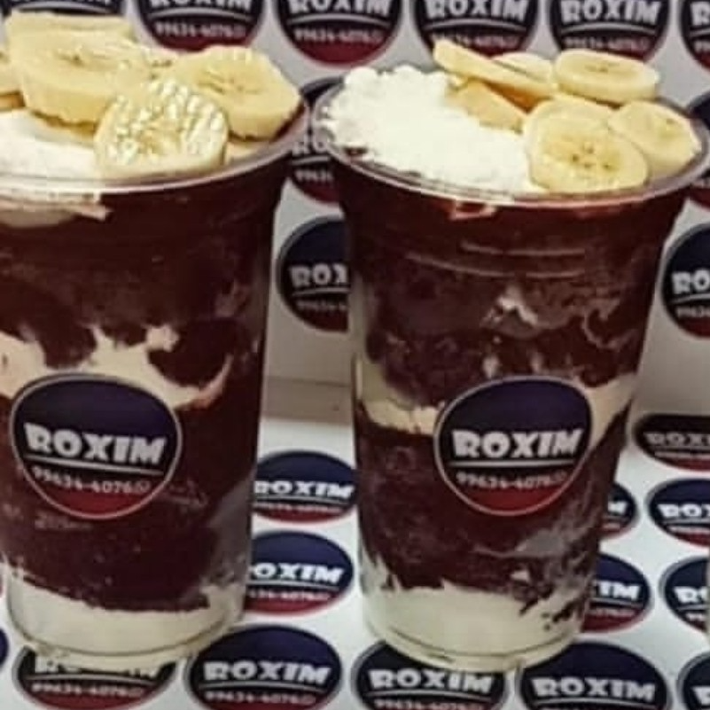 3 açaí 500ml : leite em pó, leite condensado e banana!