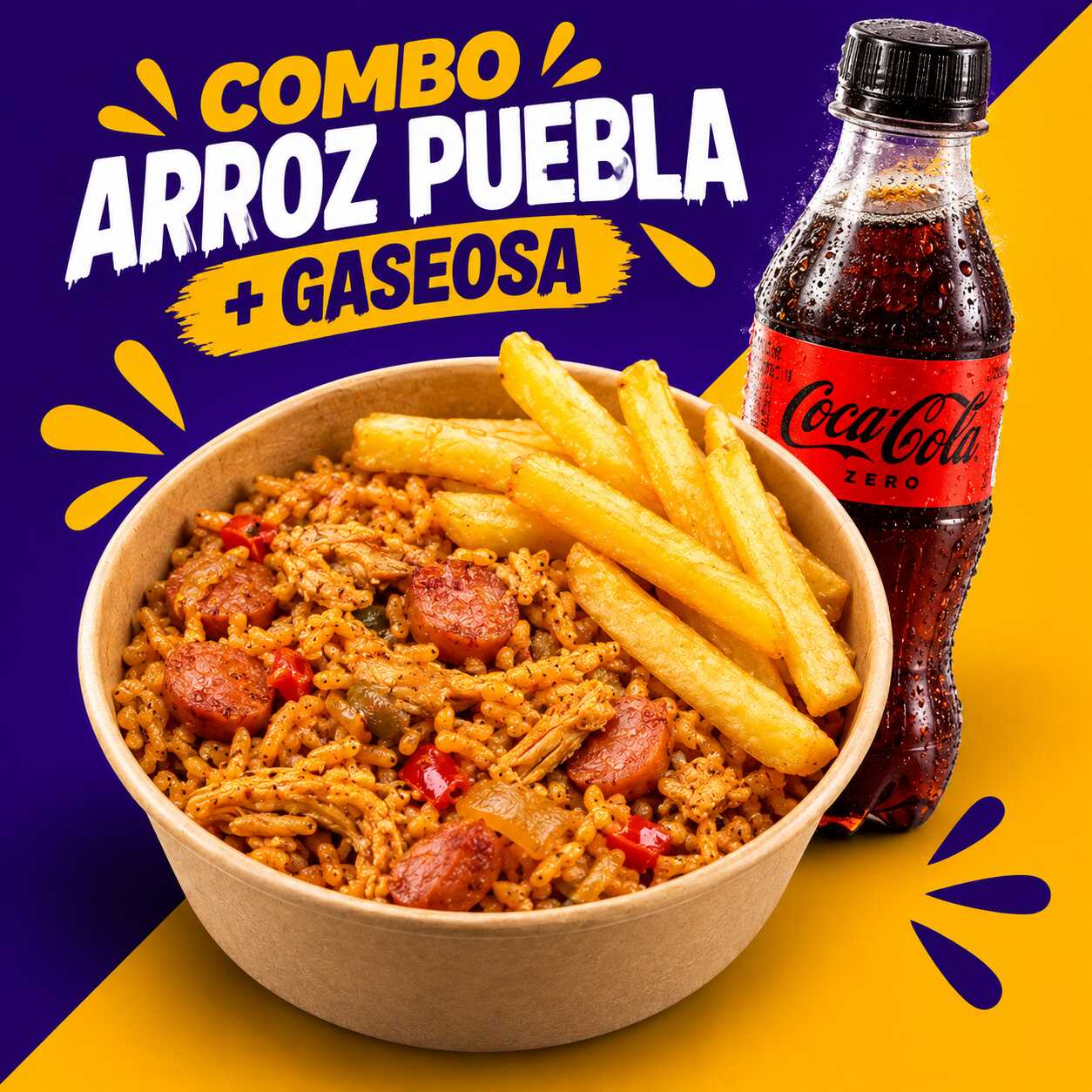 COMB0 ARROZ PUEBLA + GASEOSA