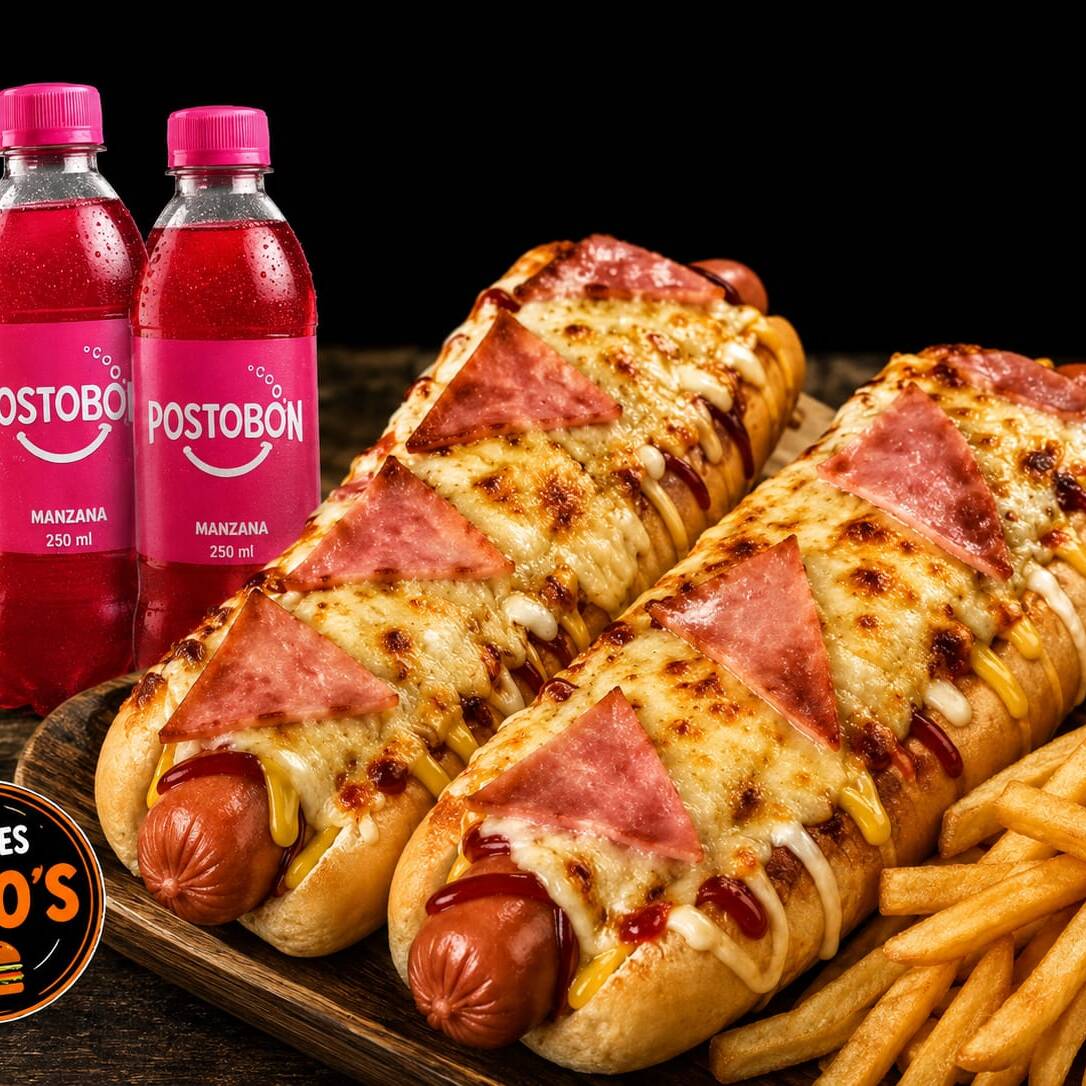 2X1 Perros Gringos + Gaseosa 250 Ml