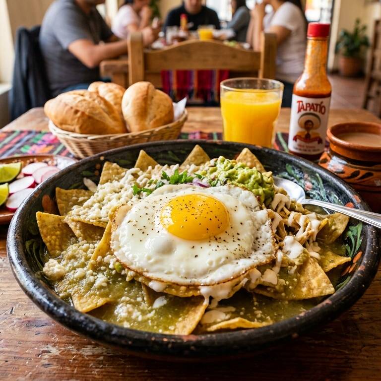 Chilaquiles con Pollo 1 más Hot Cakes 1