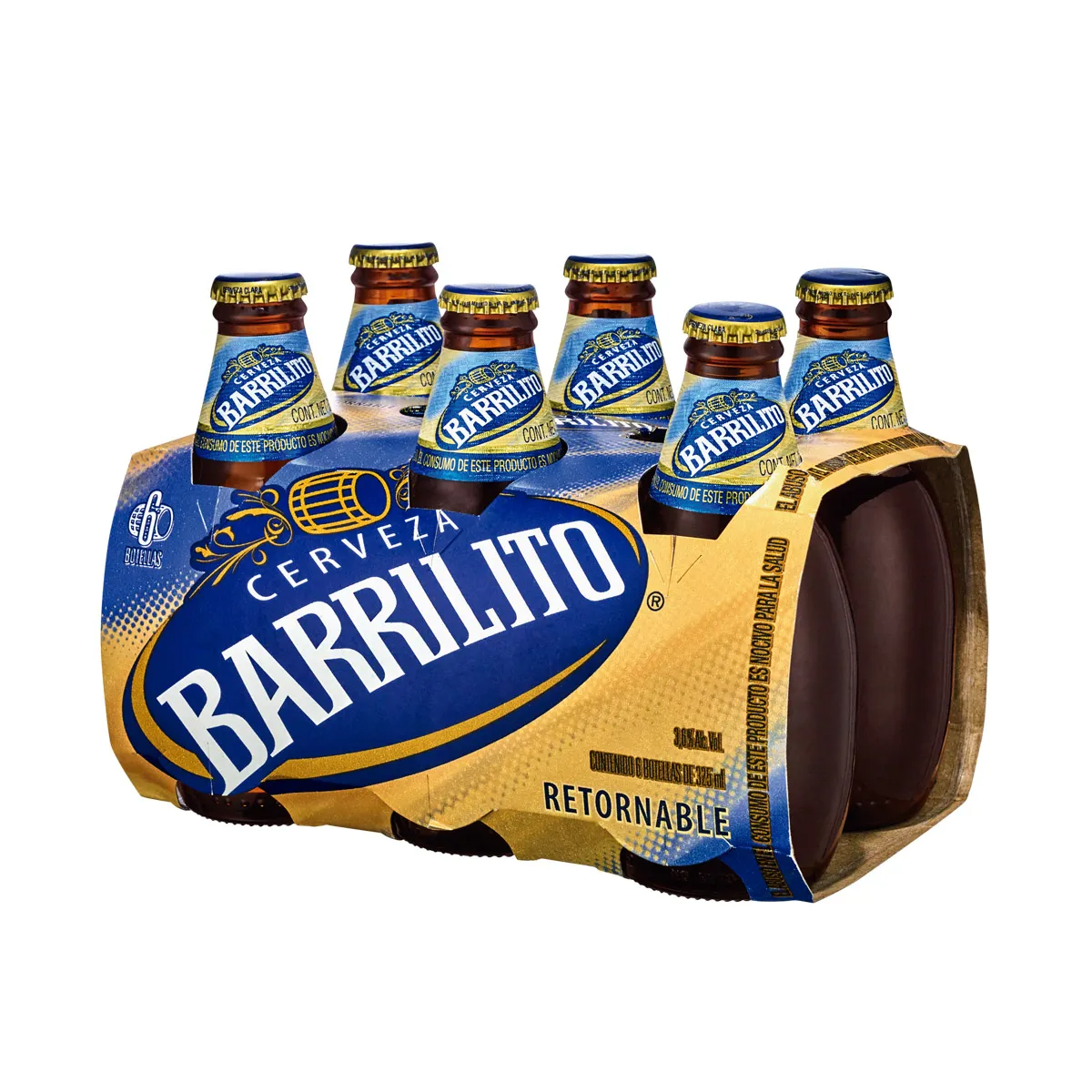 CERVEZA BARRILITO 325 ML SIX PACK