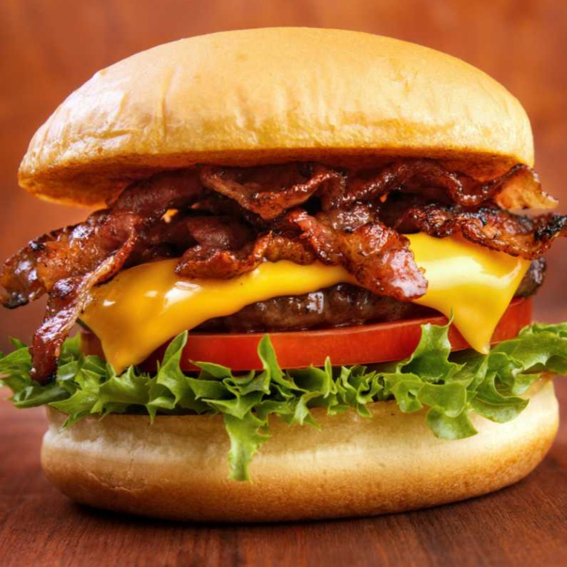 Hamburguesa Sencilla Tocino