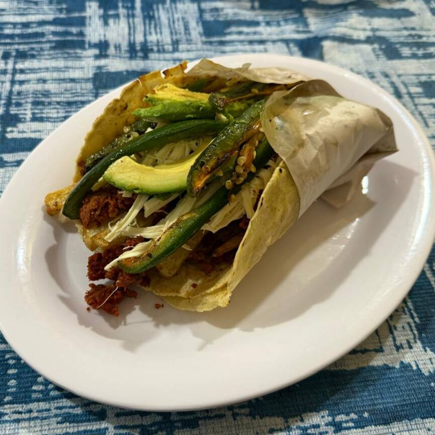Taco Placero de Longaniza