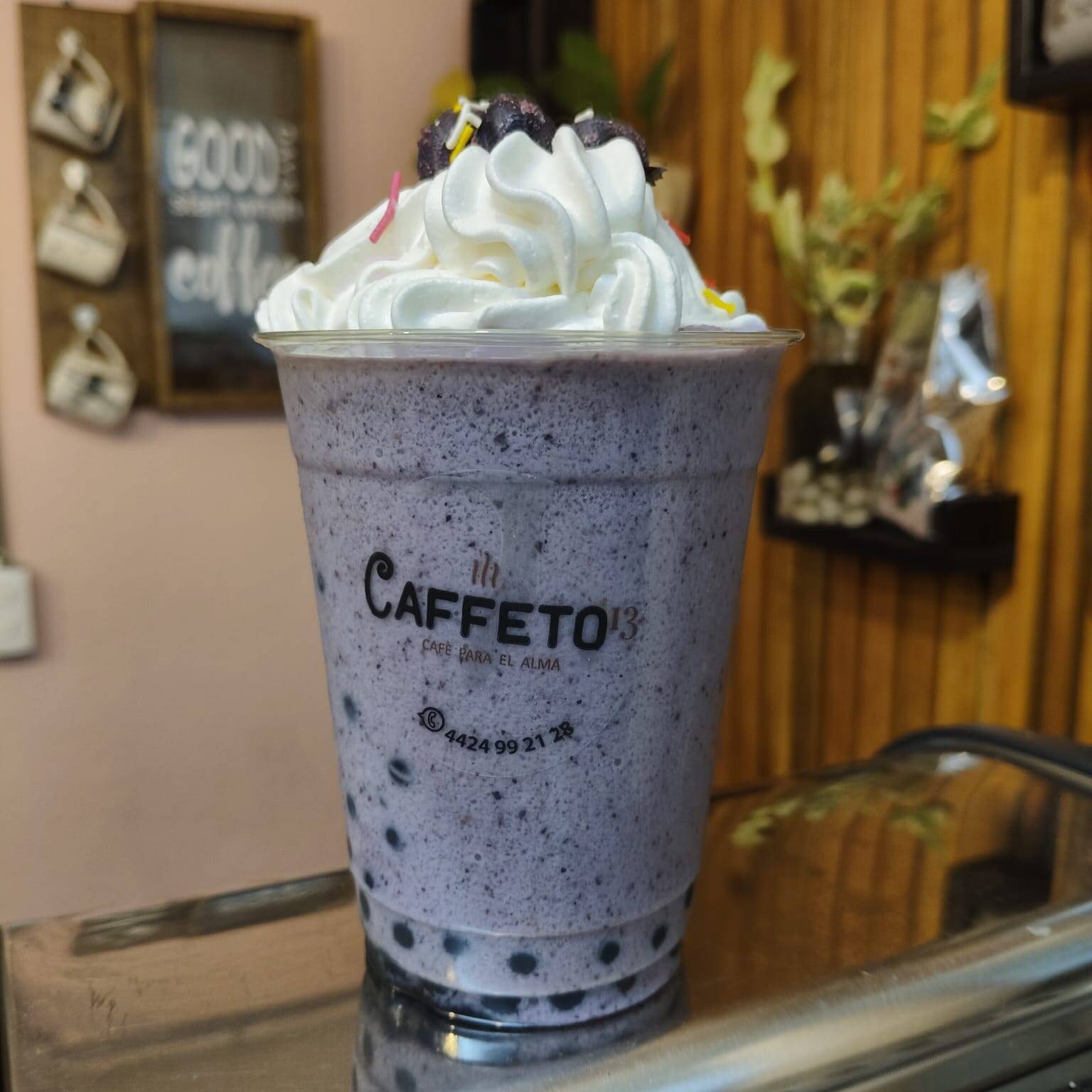 Smoothie bluebery y perlas explosivas