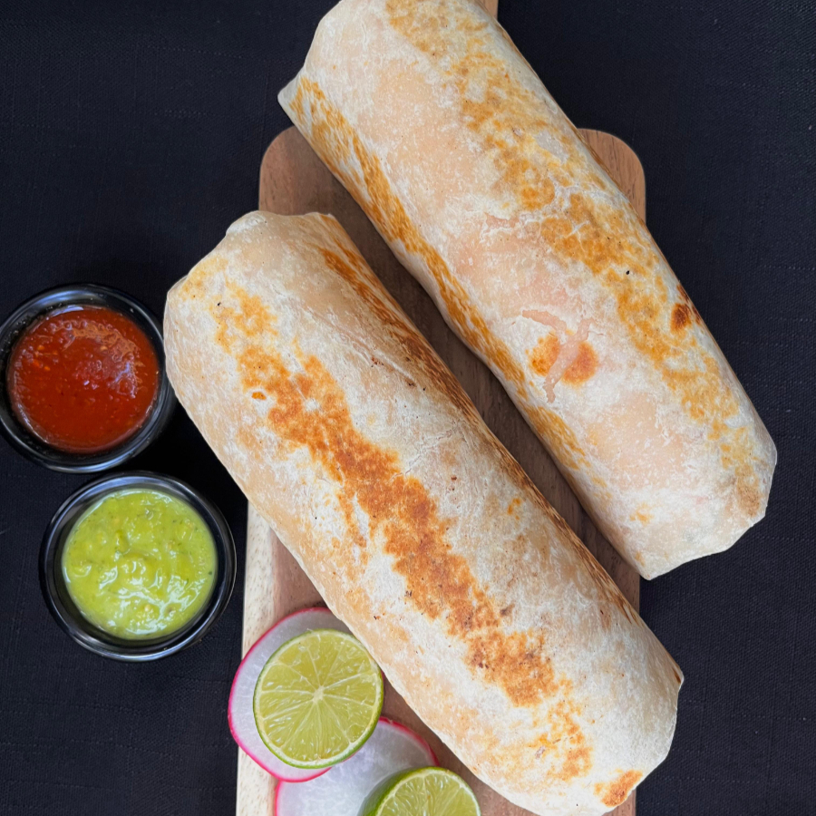 Burrito Carne en su Jugo con Queso Fundido