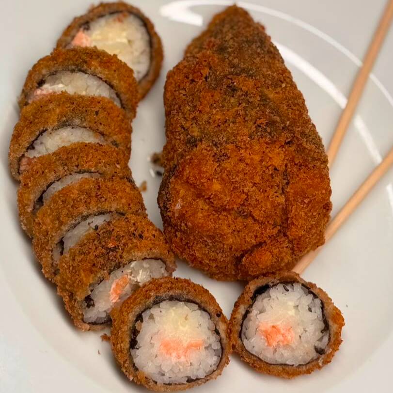 1 temaki de Camarão Quente, 15 cariocas Salmão