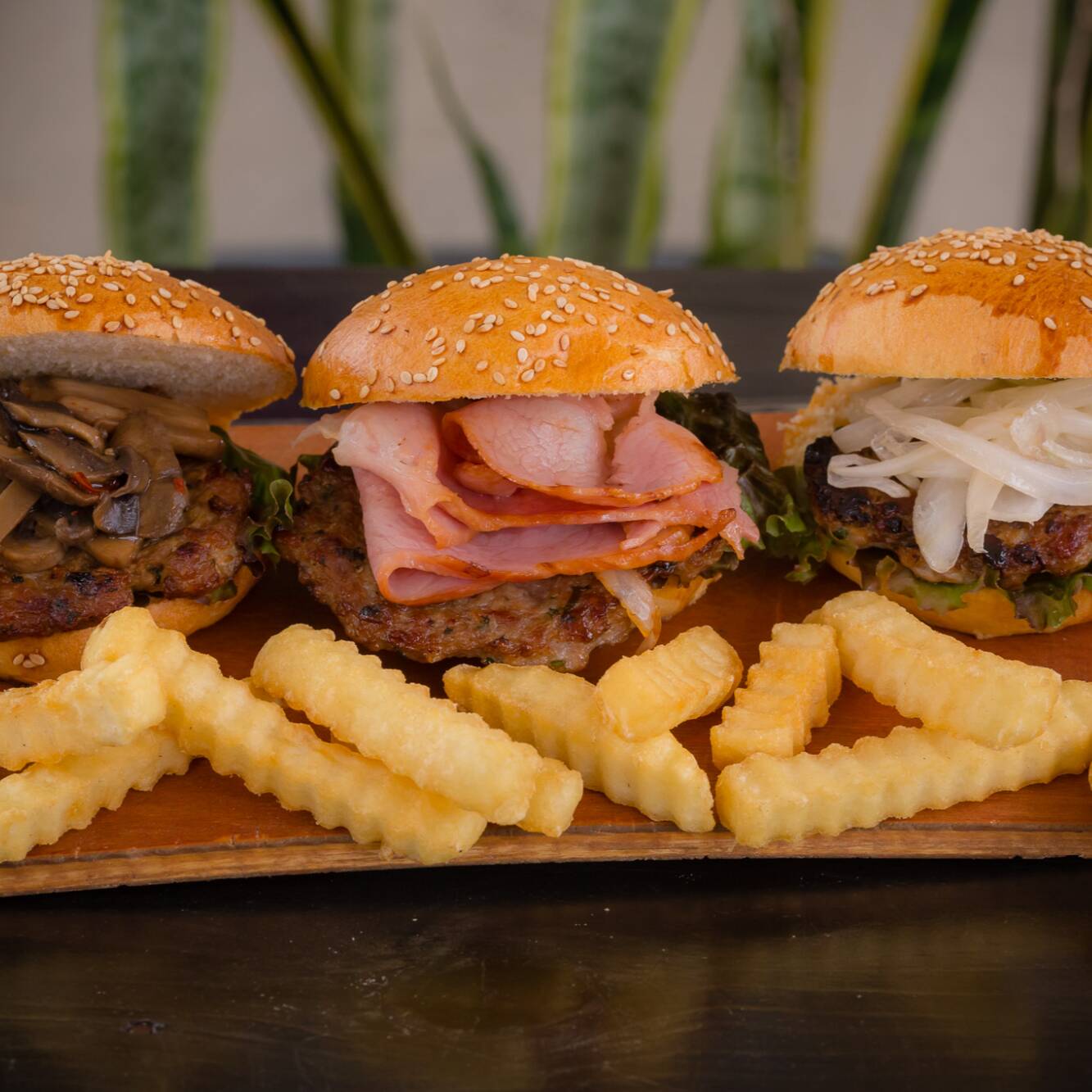 Trio Mini Hamburguesas