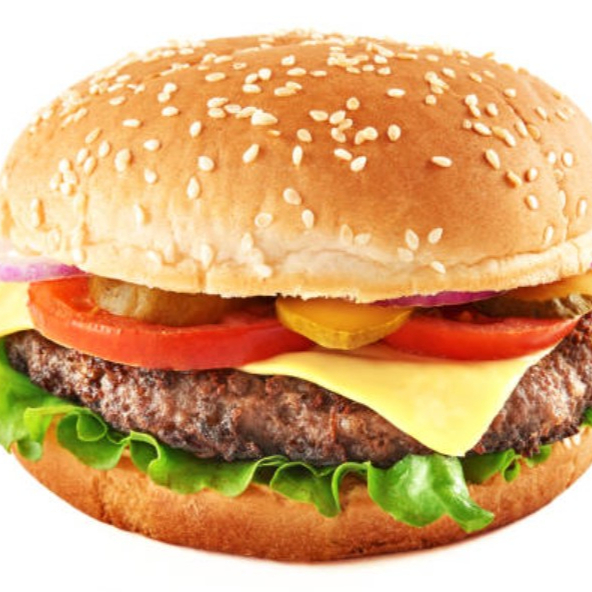 Hamburguesa Black Burger con Papas