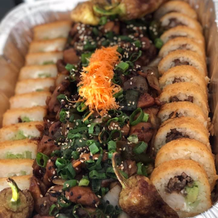1/2 Charola Teriyaki Pollo