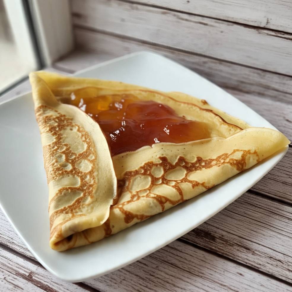 Tres Crepas Chicas Manzana Canela