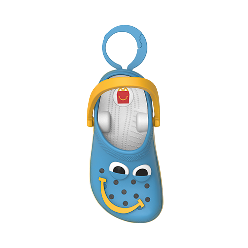 Brinquedo do Crocs e McDonald’s.