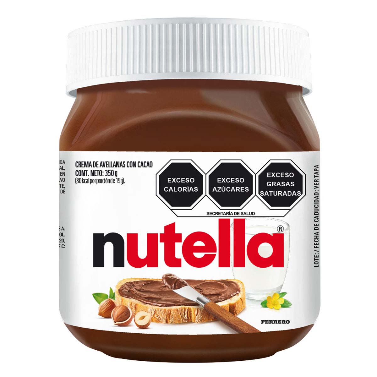 Crema De Avellanas NUTELLA 350g