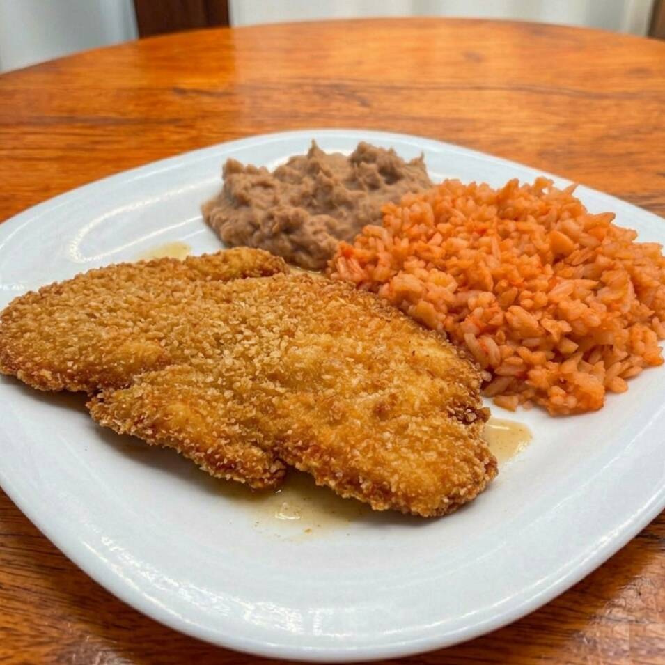 Milanesa de pollo sencilla