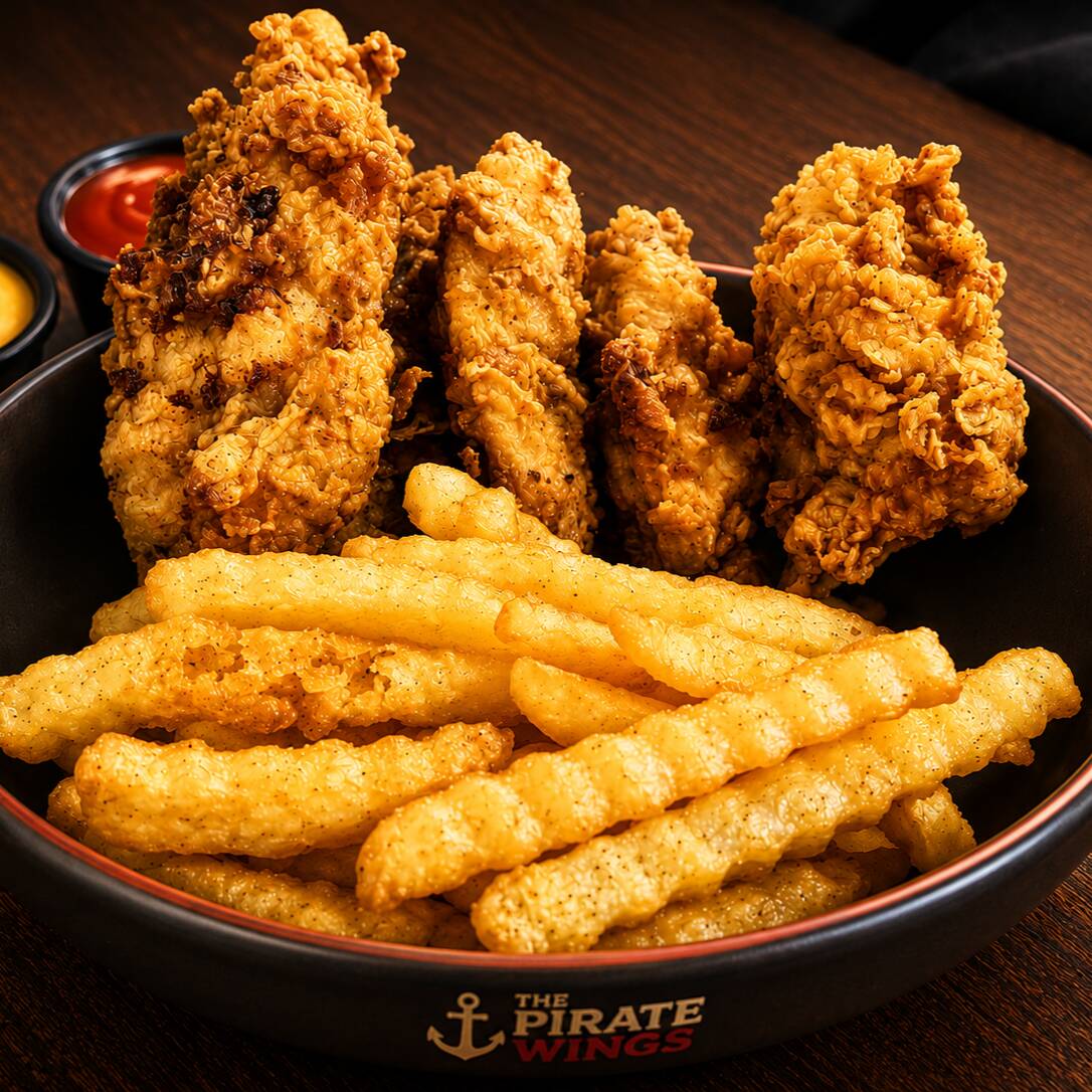 Tenders Naturales - 5 Pzs + Papas Med